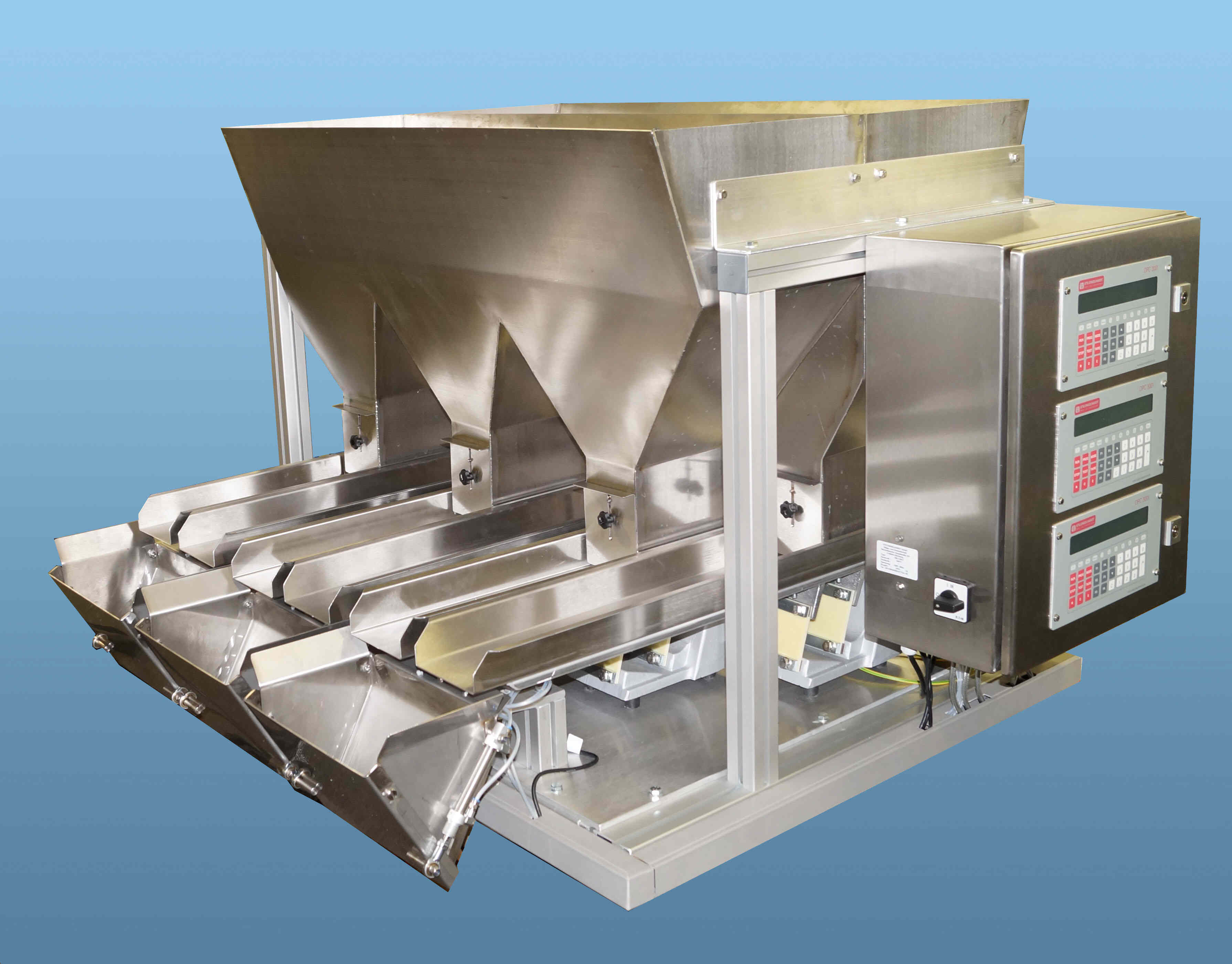 Batch weigher, filling unit, bag scales, bagging scales, Brake Pad weigher, dosing, dosing weigher, dosing scale, electronic scale, spice scale, fiber scale, small-volume scale, Smallest quantities filling scale, linear scales, Flour scale, multicomponent scales, mixing drum scales, powder scales, mixer drum level, tea scale, drum scales, weighing equipment, weighing machine, weighing system