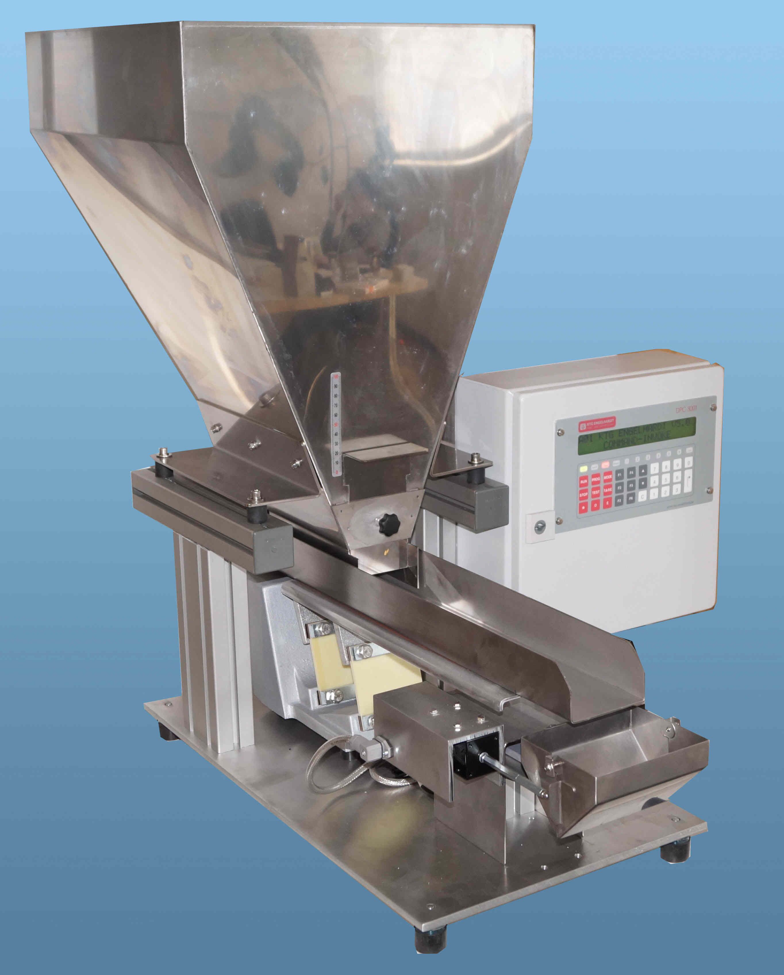 Batch weigher, filling unit, bag scales, bagging scales, Brake Pad weigher, dosing, dosing weigher, dosing scale, electronic scale, spice scale, fiber scale, small-volume scale, Smallest quantities filling scale, linear scales, Flour scale, multicomponent scales, mixing drum scales, powder scales, mixer drum level, tea scale, drum scales, weighing equipment, weighing machine, weighing system