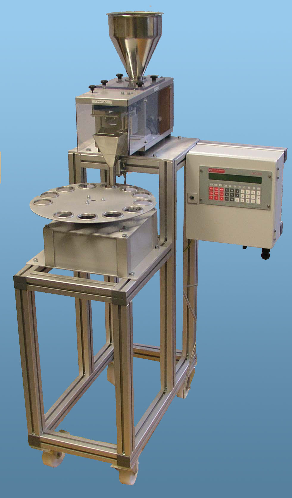 Batch weigher, filling unit, bag scales, bagging scales, Brake Pad weigher, dosing, dosing weigher, dosing scale, electronic scale, spice scale, fiber scale, small-volume scale, Smallest quantities filling scale, linear scales, Flour scale, multicomponent scales, mixing drum scales, powder scales, mixer drum level, tea scale, drum scales, weighing equipment, weighing machine, weighing system